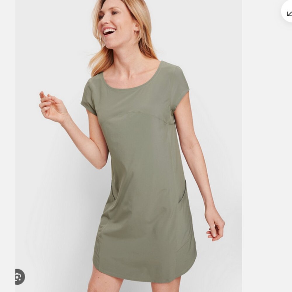 T By TALBOTS Lightweight Stretch Woven Dress Size PS Petite Small